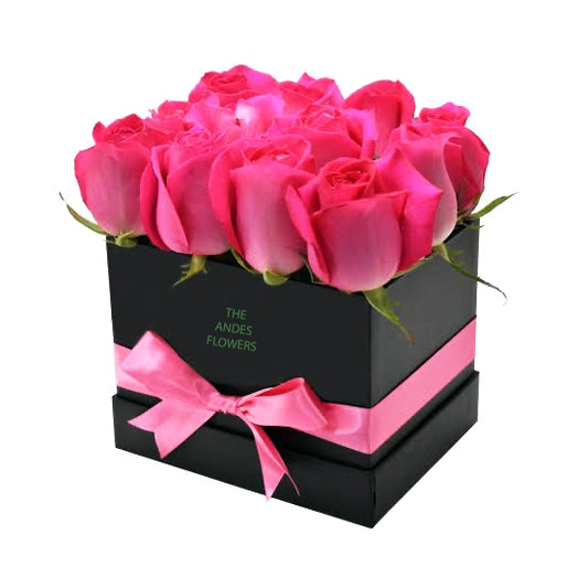 Rosas Fucsia Box Pequeño